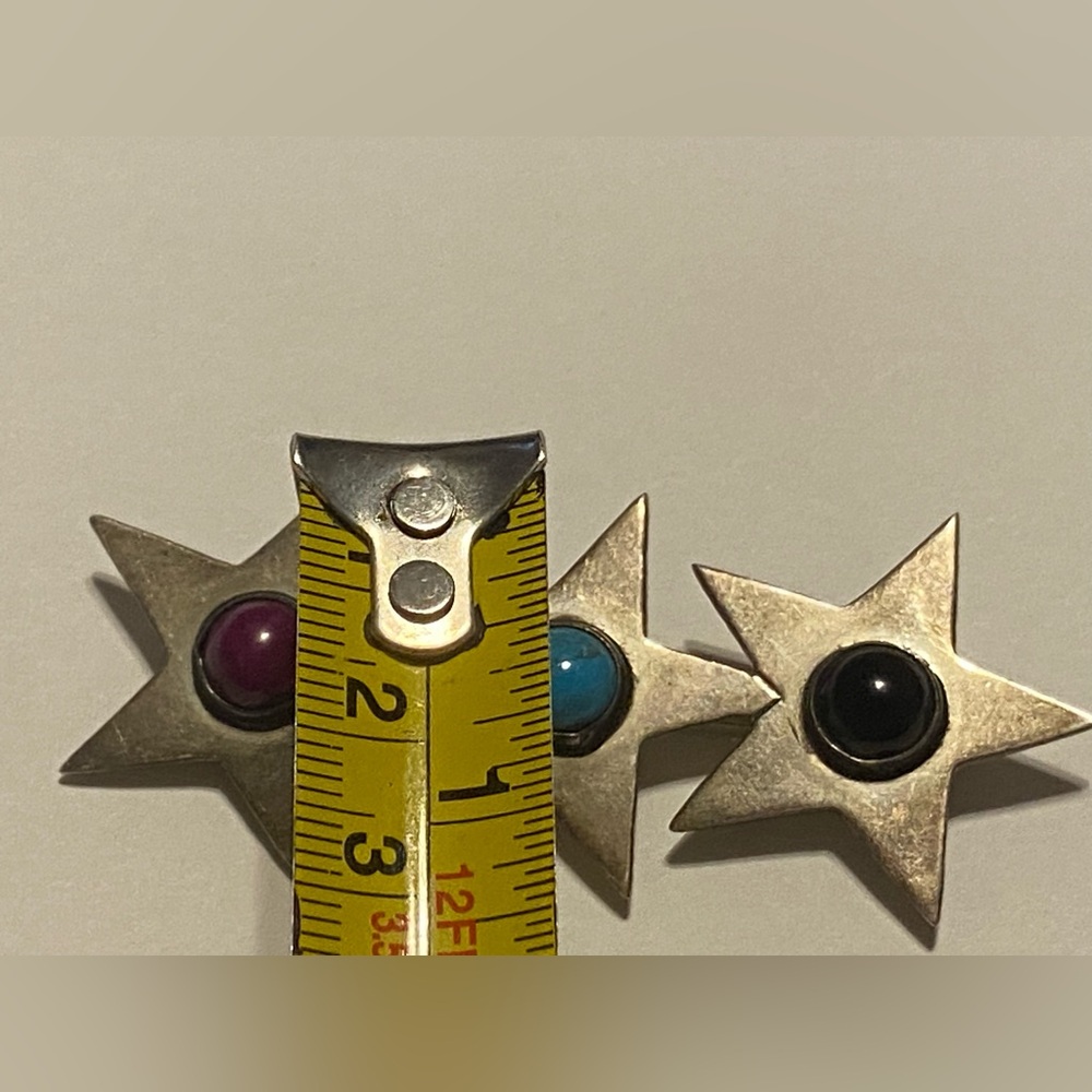 Vintage STARS Exclusively Lord & Taylor Sterling Silver Brooch #9551 - Picture 5 of 5